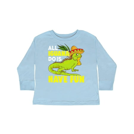 

Inktastic Iguana Funny Pet Gift Toddler Boy or Toddler Girl Long Sleeve T-Shirt