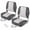 Light Gray, variant on GOCAPTAIN 2 Pack Folding Low Back Boat Seats, Thick Padded Waterproof Fishing Boat Seats, Ergonomic Fold-Down Design for Fishing, Jon Boats, Pontoon, Speedboats, White Blue