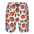 thumbnail image 3 of Goofa Hand Drawn Tomatoes Printed Mens Swim Trunks Summer Quick Dry Short Beach Swimwear Bathing Suits-, 3 of 9