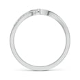 thumbnail image 2 of ANGARA Natural 0.11 Ct. Diamond Fashion Ring in 14K White Gold for Women (Ring Size: 12), 2 of 10