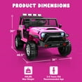 thumbnail image 5 of LIGIANT Ride on Car, Powerful Kids Electric Ride on Toys, 2 Seater, Remote Control, Large Battery, LED Lights, 5 of 10
