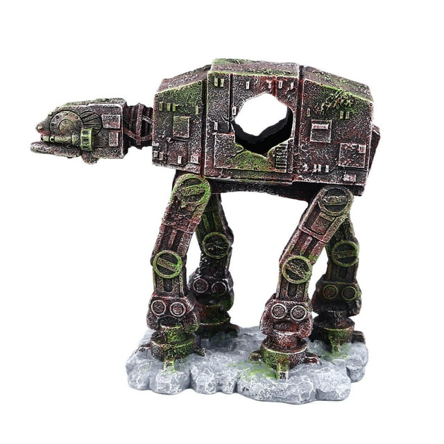 Decoraciones de Pecera de Perro Robot Adorno Creativo de Resina de Cueva de Piel de Pez Betta para Pecera ANGGREK Otros