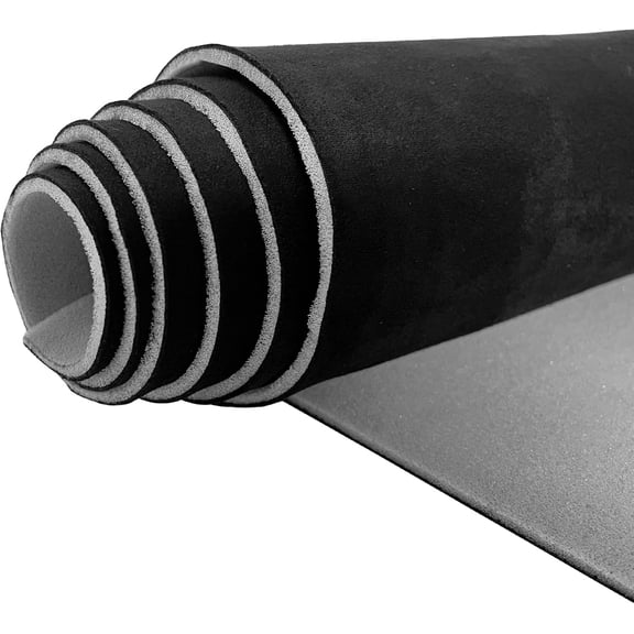 55" x 60" Black  Suede Headliner Fabric with  Backing Material 1/9" 3mm Automotive Upholstery Liner for DIY   Roof Trim Interior Replacement
