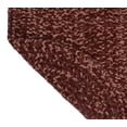 thumbnail image 5 of Better Trends 5' x 8' Oval Braided Rug 100% Polyester Durable and Stain Resistant Reversible Indoor Area Utility Rug, Chenille Tweed Collection - Burgundy/Mauve, 5 of 5