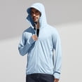thumbnail image 7 of JoveMarine Men and Women UPF 50+ Sun Protection - Lightweight Fishing Shirts for Men Long Sleeve Zip Up Hoodie Couple Skin Sun Protection Breathable Water Resistant Workwear,Sky Blue 3XL, 7 of 7