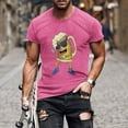 thumbnail image 1 of Drppepioner Chemise pour Homme Non Relocalisée à Imprimé Abstrait Manches Courtes Col Rond Mode Décontractée Quotidienne Vacances Chemise Haut Blouses, 1 of 5