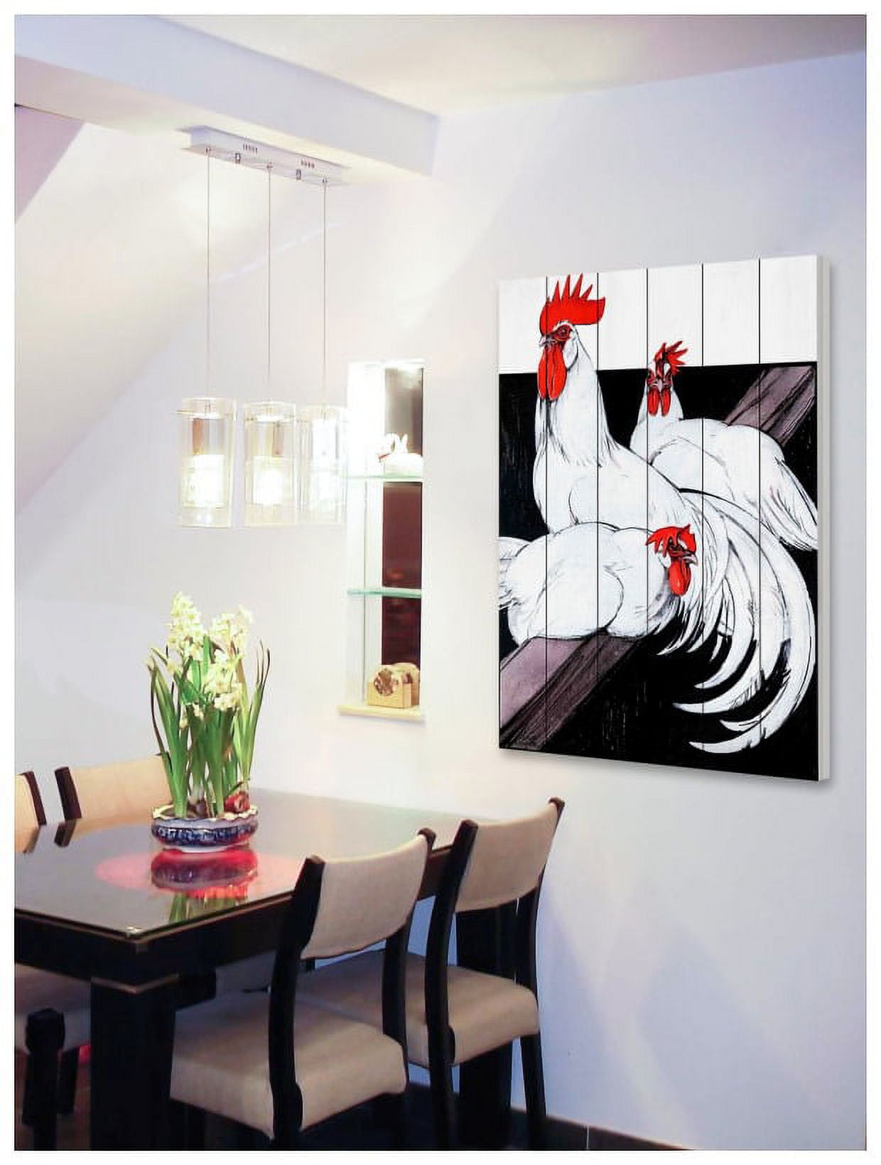 Marmont Hill "Journal Poultry 3" Painting Print on White Wood