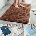 thumbnail image 4 of Memory Foam Bathroom Mat Pebble Carpets Super Soft Toilet Washable 40*60cm Absorbent Bathmats Bathroom Brand New, 4 of 6