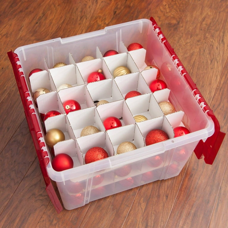 Holiday Ornament Wing-Lid Storage Box