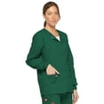 thumbnail image 6 of Dickies EDS Signature Medical Scrubs Warm Up Jacket for Women Snap Front Plus Size 86306, 6 of 8