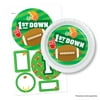 My Dream Theme "First Birthday Football" Partyware Stickers - 8 Sheets, 40 Food-Safe Stickers
