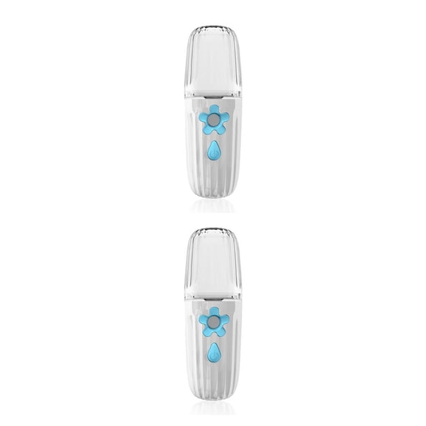 Yuarrent Pulverizador de niebla facial de 5 V CC, Mini humidificador para mujeres, hidratación profunda Facial, atomizador recargable, nebulizador blanco Type2 NO2 Yuarrent CBP193531