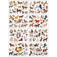 thumbnail image 1 of Tatuajes para niños Drookaen, 8 hojas de tatuajes de caballos para niñas y niños, tatuajes adhesivos para niños como bolsas de fiesta de cumpleaños para niños, regalos de fiesta, 1 of 5