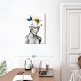 thumbnail image 3 of Elephant Stock World In Her Mind Wall Art - Vertical Canvas Wall Art - Living Room Wall Decor - People Canvas - Gray And White Decor By Ashvin Harrison - 16" x 24", 3 of 8