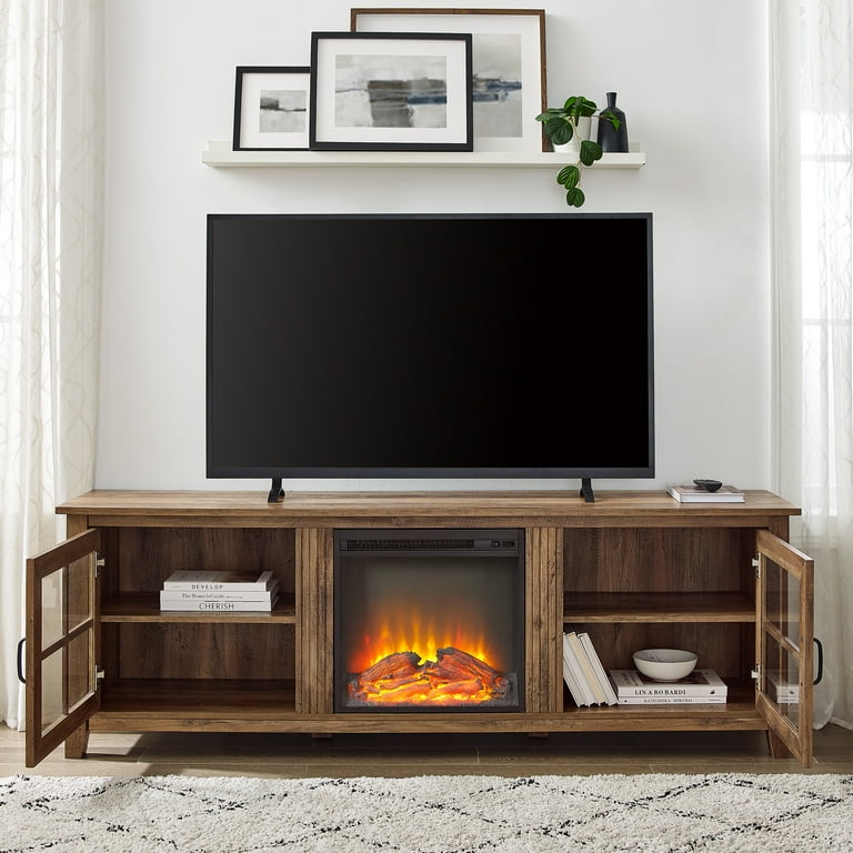 Manor park farmhouse fireplace tv stand store for tvs up to 80 inch