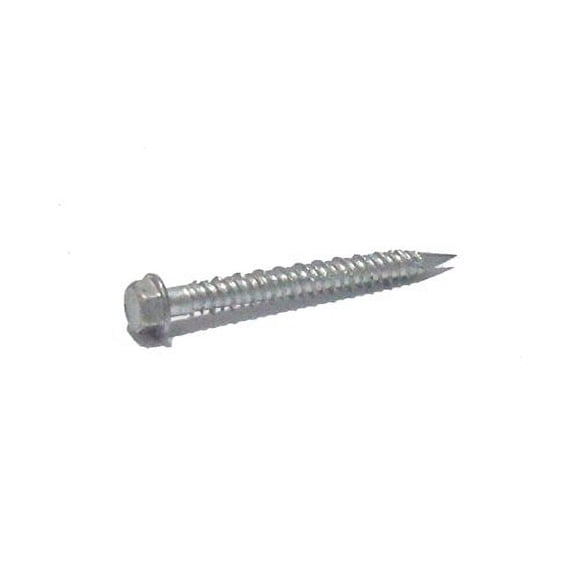 1/4" x 1-1/4" Wej-It Hex Washer Head Wej-Con (Tapcon) Concrete Screw w/Bit - 410 Stainless Steel - 100/BX