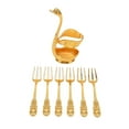 thumbnail image 2 of Metal Swan Dinnerware Set, Swan Base Holder Coffee Dinnerware Set Elegant Hand Crafted Easy Cleaning Innovative  For Home, 2 of 8