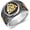 Silver & Gold, variant on Norse Viking Valknut Ring for Men Stainless Steel Vintage Odin Symbol Warrior Amulet Ring
