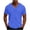 Blue, variant on Mens Big and Tall Tshirts Short Sleeve V Neck Basic tee Summer Causal Plain Loose Shirts S-5XL