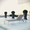 thumbnail image 5 of Pemberly Row Modern Aluminum Outdoor Chaise Lounge in Gray/Silver, 5 of 5