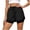 Black, variant on Mnuaqn Women Running Shorts Flowy Pleated Athletic Shorts Summer High Waisted Tennis Sporty Workout Gym Shorts (Black, L)