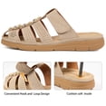 thumbnail image 3 of Ecetana Clogs for Women Comfortable Dressy Closed Toe Flat Sandals Summer Flower Adjustable Slip On Mules shoes, 3 of 6