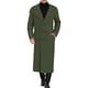 thumbnail image 2 of Abrigo de invierno para hombres Inspire Chic, abrigo de doble botonadura con solapa de muesca, color sólido, verde oliva, 2 of 7