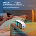 thumbnail image 4 of Linyer Stereo Subwoofer TF Portable Colorful Alarm Clock Stereos Wireless Bluetooth Desktop Long Endurance Office Study White G30Q, 4 of 8