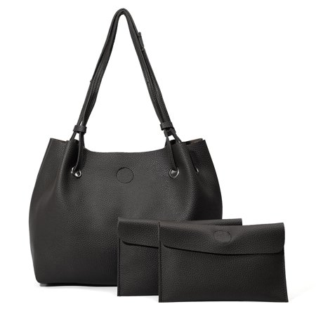 2 Piece Tote - New 2 Pieces Women Ladies Leather Handbag Shoulder Messenger Bag Tote Purse Cross body
