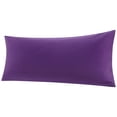 thumbnail image 1 of Funda de Almohada de 100% Algodón, Funda Almohada con Cierre de Cremallera Suave Transpirable para el Cuerpo , Funda para Almohada Larga para Dormitorio Hotel - Uva, 51x140cm, 1 of 6