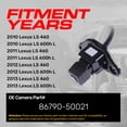 thumbnail image 3 of Master Tailgaters Replacement for Lexus LS 460, LS 600h L (2010-2013) Backup Camera OE Part # 86790-50021, 3 of 7