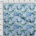 thumbnail image 3 of oneOone Polyester Lycra Medium Blue Fabric Whale Sewing Material Print Fabric By The Yard 56 Inch Wide, 3 of 6
