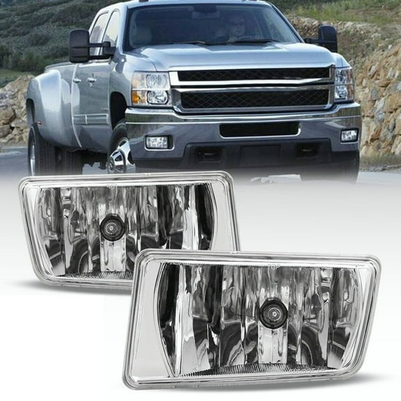 Fog Light Fit for 2007-2014 Chevrolet Chevy Silverado/Avalanche/Suburban/Tahoe, 2007-2015 GMC Sierra/Yukon Bumper Driving Fog Lights Lamps Replacement