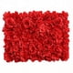 thumbnail image 1 of Paneles florales decorativos hechos a mano con flores de seda artificiales para decoración de pared. rojo, 1 of 7