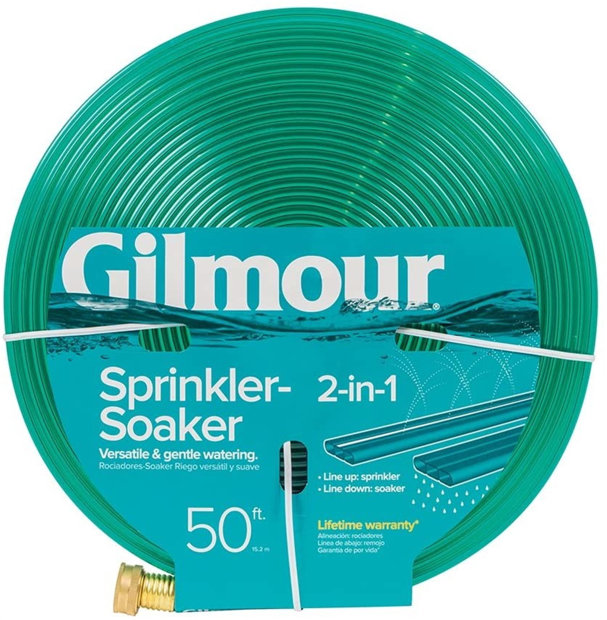 Gilmour 2-in-1 Sprinkler/Soaking Hose 50 Feet 
