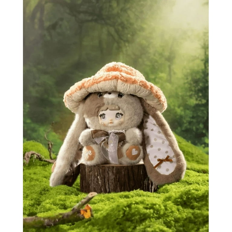 Nommi Mushroom Hat Series Plush Blind Box, 400% Big Nommi Bunny