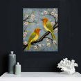 thumbnail image 4 of JRXY  Bird Canvas Wall Art Sets Yellow and Grey Painting Pictures for Kitchen Living Room Bathroom Decor Giclee Prints Artwork Gallery Wrap Ready to Hang 12x16 in, 4 of 4