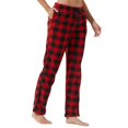 thumbnail image 4 of LANBAOSI Womens Pajama Pants Soft Fleece Plaid PJ Bottoms For Women with Pockets Loungewear Size M, 4 of 8