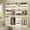 White, variant on iSunirm 72'' Closet System 2-Piece Set with 6 Drawers, Walk-in Closet Organizer System with Hanging Rods and Shelves for Closet Storage, White