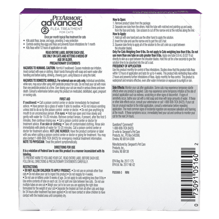 PetArmor Advanced 2, Small/Large