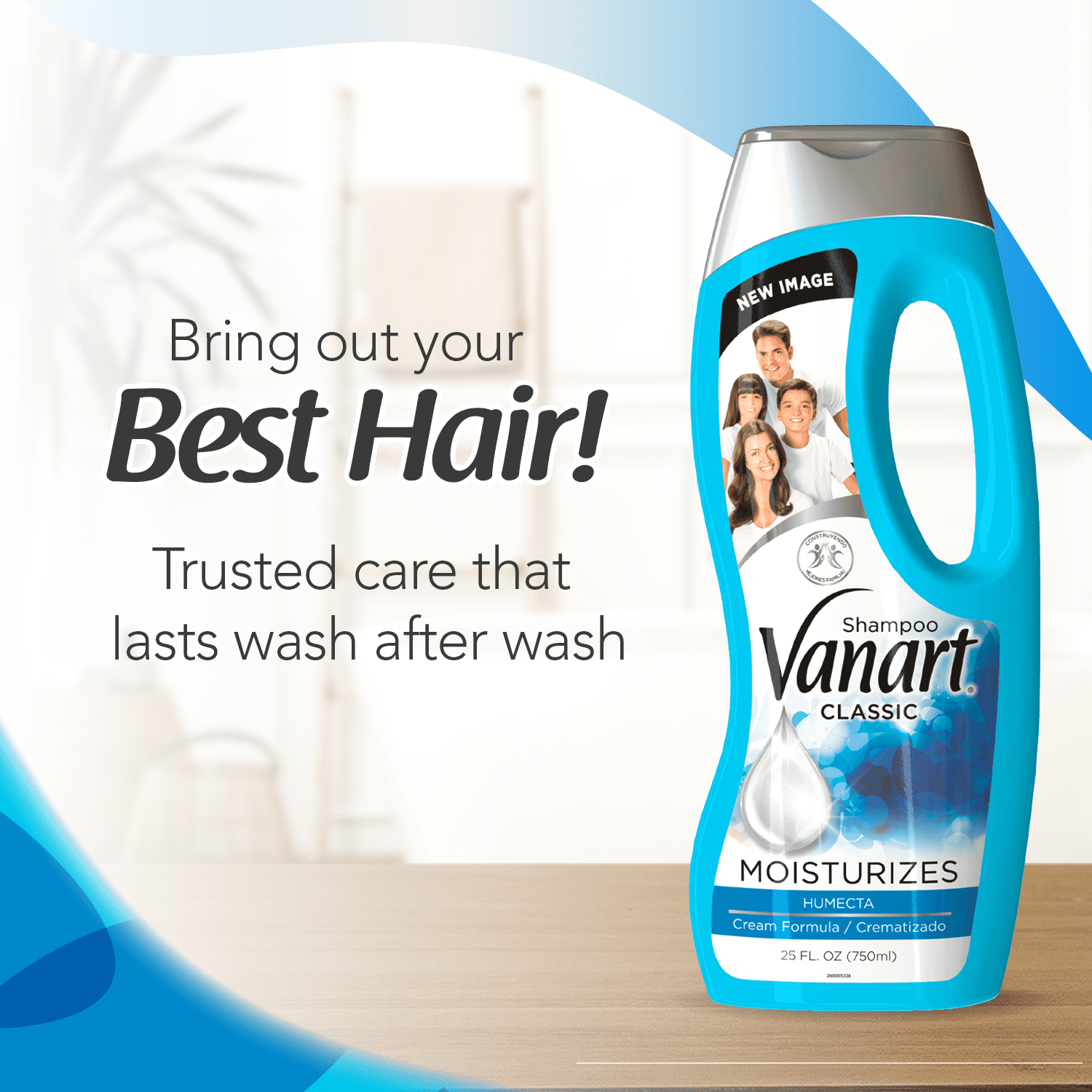(2 pack) Vanart Moisturizing Shampoo with Keratin and Aloe Vera, Soft & Hydrated Hair, 25 fl oz Bottle