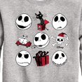 thumbnail image 3 of The Nightmare Before Christmas - Jack Christmas Grid - Toddler And Youth Crewneck Fleece Sweatshirt, 3 of 5
