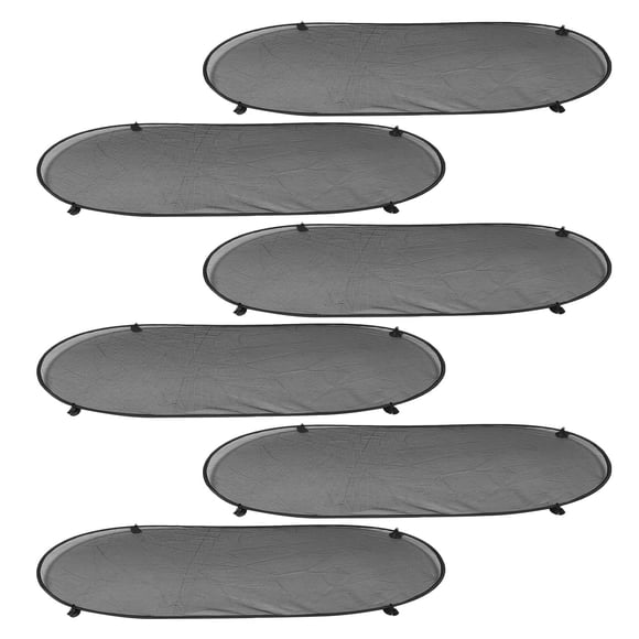 Minkissy 6Pcs Sunshade for Truck Rear Windows Black Mesh Car Window Cover with Suction Cups