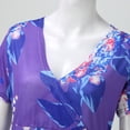 thumbnail image 2 of DEBGFS Robes d'Été pour Femmes Boutonnées avec Poches Grande Taille Bohème Décontractée Longue Robe Maxi Imprimé Floral Manches Courtes Col en V Longueur sous le Genou Évasée Ligne A Maison Ample Robes Soleil, 2 of 6