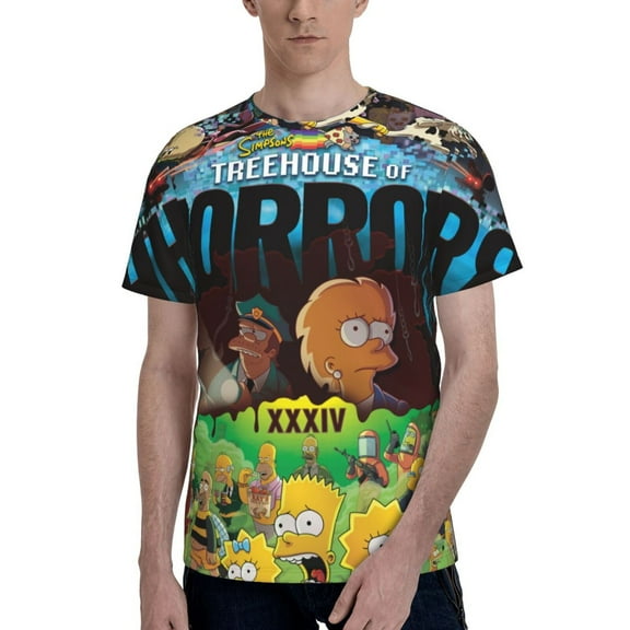 The Simpsons T Shirt 3d Printed Crewneck Graphic Short Sleeve Tees For Mens