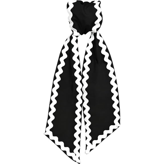 Wreath Sash for Front Door Wave Cotton Wreath Satin Sash Garland Ribbon Accessories for Wreaths Yard Doorway Indoor Outdoor Bow Bridal Shower Home Decor,3.7 x 54 In
