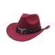 thumbnail image 1 of Sombrero de lana de ala ancha y corte curvo para hombre, estilo western, para otoño-invierno, estilo británico jazz., 1 of 2