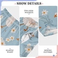 thumbnail image 4 of Geese Daisy Pattern Pajama Pants Soft Lightweight Lounge Pants Bottoms Sleep Pants Warm Comfy, 4 of 9