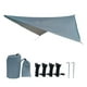 thumbnail image 2 of Toldo para hamaca de lona para acampar, fácil de instalar, ligero y para acampar, ideal para jardín, picnic, viajes, mochilerismo y senderismo. Gris, 2 of 8