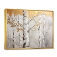 thumbnail image 2 of Designart "Tree Monochrome Of Gray II" Tree Monochrome Floater Framed Wall Art Living Room, 2 of 7